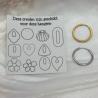 Thumbnail for RVS creolen voor epoxy hangers - rond dun