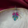 Thumbnail for RVS oorbellen - glas in lood look