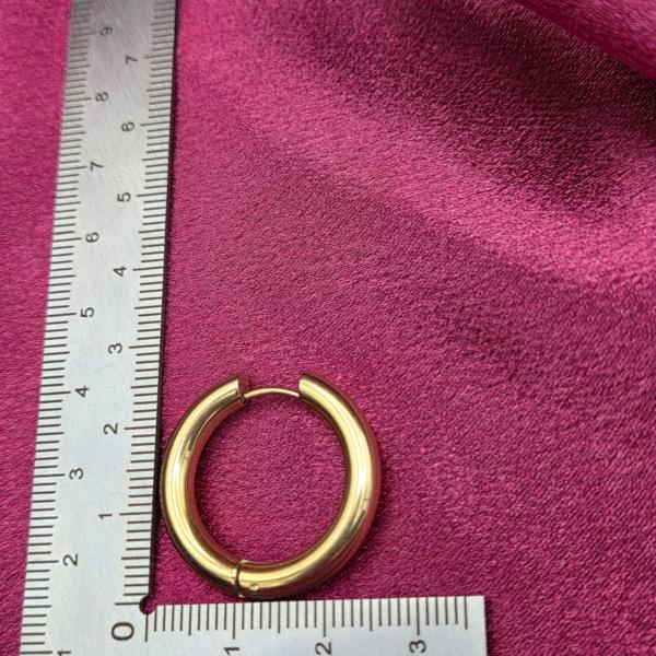RVS creolen voor epoxy hangers - rond groot