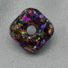 Thumbnail for Handgemaakt epoxy oorstekers 'ruit' - glittermix