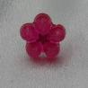 Thumbnail for Handgemaakte epoxy oorstekers 'bloem facet' - roze