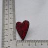 Thumbnail for Handgemaakte epoxy oorstekers 'hart groot' - rood glitter