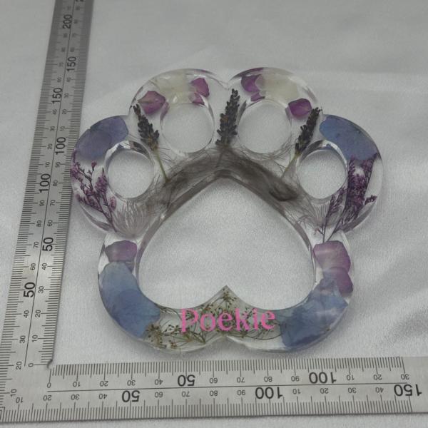 Grote poot hond of kat - haar en/of as verwerking - custom item