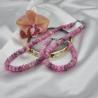 Thumbnail for Handgemaakte sieraden set natuursteen - roze/grijs