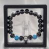 Thumbnail for Handgemaakte herenarmband Black Onyx doodskop
