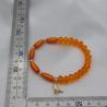 Thumbnail for Handgemaakte armband met vergulde bedel - oranje