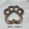 Thumbnail for Grote poot hond of kat - haar en/of as verwerking - custom item
