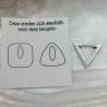 Thumbnail for RVS creolen voor epoxy hangers - driehoek
