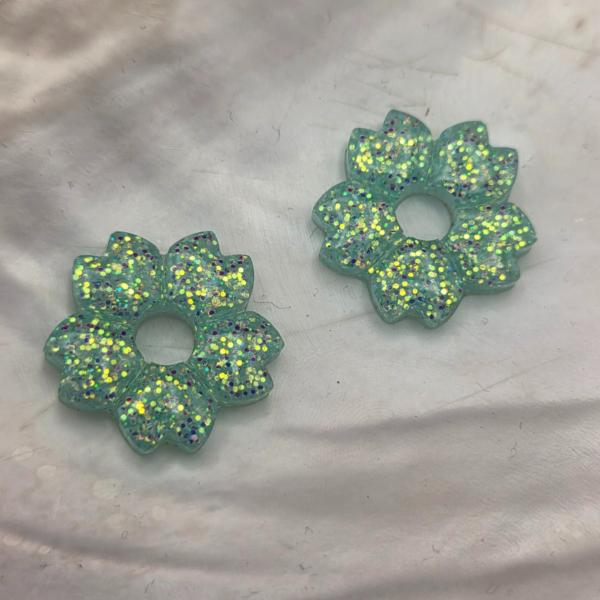Epoxy hangers voor creolen - kersenbloesem - meerdere varianten beschikbaar