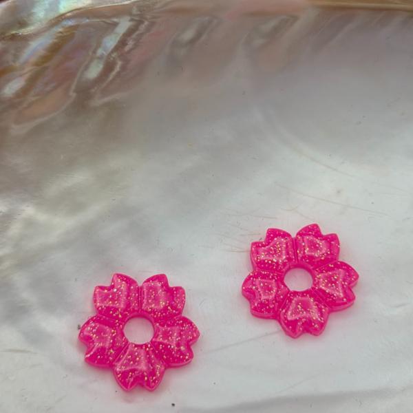 Epoxy hangers voor creolen - kersenbloesem - meerdere varianten beschikbaar