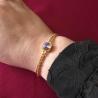 Thumbnail for RVS armband ingelegd met Oostenrijks kristal - Goud