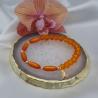 Thumbnail for Handgemaakte armband met vergulde bedel - oranje