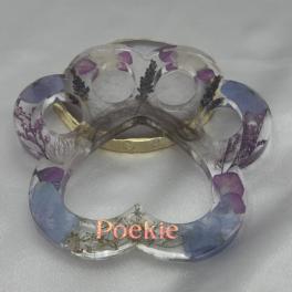 Grote poot hond of kat - haar en/of as verwerking - custom item