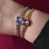 Thumbnail for RVS armband ingelegd met Oostenrijks kristal - Goud