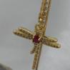 Thumbnail for Luxe asymmetrische oorbellen goud en rood